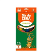 Giz de Cera Fino 06 Cores 4505 LEO E LEO