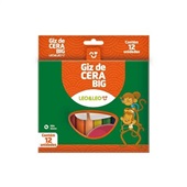 Giz de Cera Jumbo Big 12 Cores 4462 LEO E LEO