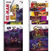 Caderno Espiral Universitário 10 Matérias He-Man Revelation Capas Sort