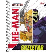 Caderno Espiral Universitário 10 Matérias He-Man Revelation Capas Sort