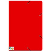 Pasta Aba Elástico Ofício Duplex Vermelha 230x340mm 1 UN Clipcolor