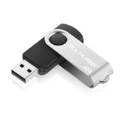 Pen Drive Twist 8GB USB 2.0 Preto PD587 1 UN Multilaser