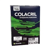 Etiqueta Adesiva InkJet e Laser Carta 138,11x106,36mm Branco CC288 25 Folhas Colacril