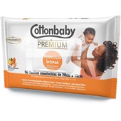 Toalha Umedecida Premium Hidratação Intensa 50 UN Cottonbaby