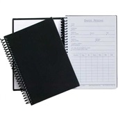 Caderno Espiral Capa Dura 1/4 100 FL Preto 1 UN Atual