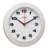 Relógio de Parede Redondo Branco 21x21x 3cm 1 UN Herweg