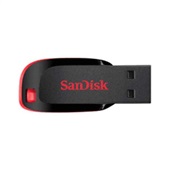 Pen Drive Cruzer Blade 16GB USB 2.0 Preto SDCZ50-016G-B35 1 UN Sandisk