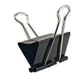 Prendedor de Papel Preto 25mm 1 UN  ACC