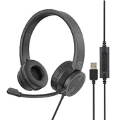 Headset USB Preto HSETUBK 1 UN Geonav