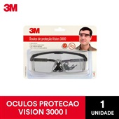 Óculos de Segurança com Cordão Vision™ 3000 Incolor 1 UN 3M