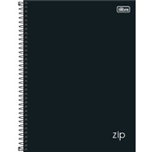 Caderno Universitário Capa Dura 80 FL Zip Preto 1 UN Tilibra