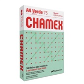 Papel Chamex A4 Sulfite Verde 210X297mm 75g Resma 500 FL