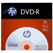 DVD-R Gravável 120min 4.7GB 16X 1 UN HP