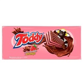 Wafer Sabor Chocolate com Morango 94g 1 UN Toddy