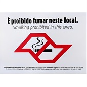 Adesivo Proibido Fumar 21x15cm 1 UN Precificar
