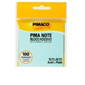 Bloco de Notas Adesivo Pima Note 76x76mm Azul Pastel 100 FL Pimaco