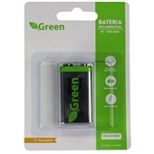 Bateria 9v Recarregável 250mah 1 UN Green