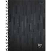 Caderno Universitário Capa Dura 96 FL Zip Preto 1 UN Tilibra