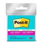 Bloco de Notas Super Adesivo 76x76mm Azul 45 FL Post-it