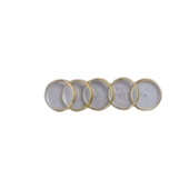 Discos + Elástico para Caderno Inteligente 31mm Dourado Kit 1 UN