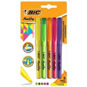 Pincel Marca Texto Marking Fluorescente Cores 5 UN Bic