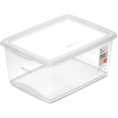 Caixa Organizadora 7,5L Cristal 32,5x23,5x15,3cm 1 UN Ordene