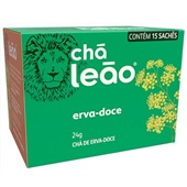 Chá de Erva Doce Sachês de 1,6g CX 15 UN Leão