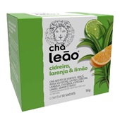 Chá de Cidreira, Laranja e Limão Sachês de 1,6g CX 10 UN Leão