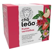 Chá de Frutas Vermelhas Sachês de 1,6g CX 10 UN Leão