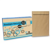 Envelope Saco Kraft Natural 75g 229X324 CX 100 UN Romitec