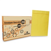 Envelope Saco Kraft Ouro 75g 200x280mm CX 100 UN Romitec