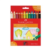 Ecogiz de Cera 12 Cores Faber