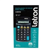 Calculadora de Bolso Letron 8 Dígitos Preto 1 UN Jocar