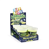 Kimeleka Slime Brilha no Escuro Amarelo Fosforescente 180g 1 UN Acrilex