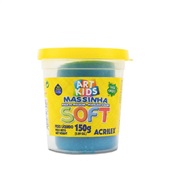 Massa de Modelar Soft Azul 150g 1 UN Acrilex