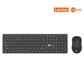 Kit Teclado + Mouse Sem Fio KW201  Preto 1 UN Lecoo