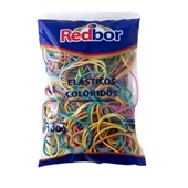 Elástico Látex Coloridos Nº18 100g Pacote Red Bor