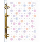 Caderno Argolado Cartonado Colegial Happy 160 Folhas 160 FL 1 UN Tilib