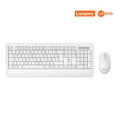 Kit Teclado e Mouse Sem Fio Kw202 Branco Lecoo