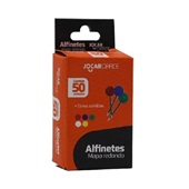 Alfinete Redondo para Mapa Cores Sortidas CX 50 UN Jocar