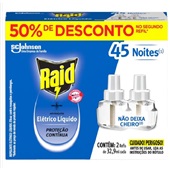 Inseticida Elétrico Líquido Refil 32,9ml 2 UN Raid