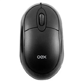 Mouse Óptico com Fio MS10SP Preto 1 UN OEX