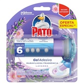 Desodorizador Sanitário Gel Adesivo Lavanda com 6 Discos e Aplicador 1