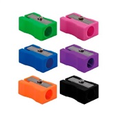 Apontador Simples de Plástico Cores Sortidas 1 UN Leo e Leo