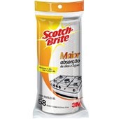 Pano de Limpeza Reutilizável Branco RL 58 FL Scotch Brite