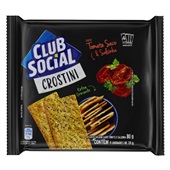 Biscoito Crostini Sabor Tomate Seco e Salsinha 80g 1 PT Club Social