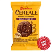 Biscoito Cereale Cacau Aveia e Mel Sachês com 12,5g CX 400 UN Bauducco