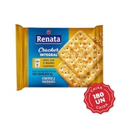 Biscoito Cream Cracker Integral Sachê 10g CX 180 UN Renata