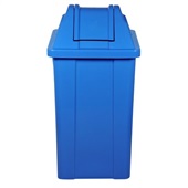 Lixeira JSN Quadrada Azul com Tampa Basculante 25L 1 UN