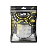 Cabo HDMI 2.0 HDR 4K 19 Pinos 1m 1 UN Pix